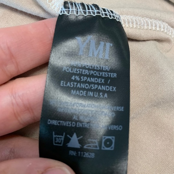 YMI Collections beige tie front cardigan. New. Size large - Picture 12 of 13